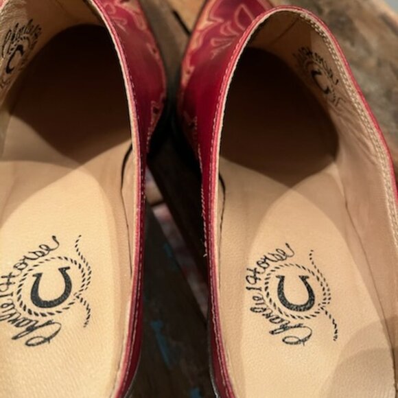 Size 9 by Lucchese Charlie 1 Horse slip on boots so cute - Picture 11 of 14